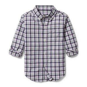 Janie and Jack Plaid Poplin Shirt, 4 - NWT